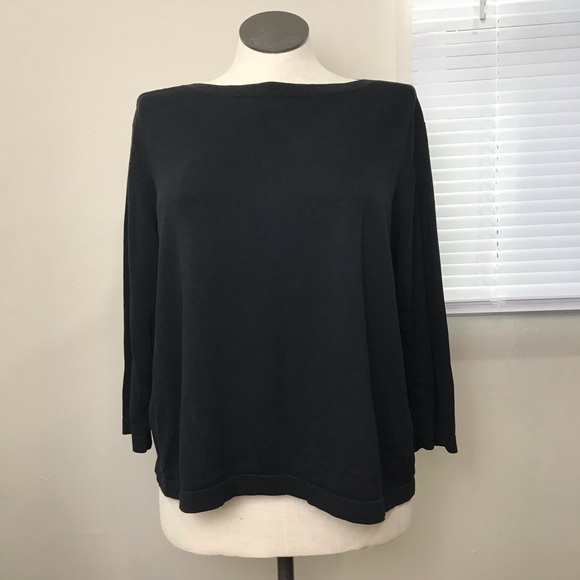 Coldwater Creek Boat Neck Sweater Women’s Size 2X Color Black 3/4 Sleeve’s - Picture 13 of 13